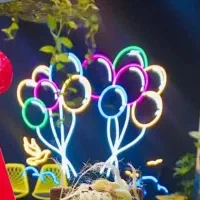 نئون طرح بادکنک