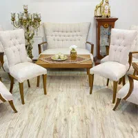 مبل وناهارخوری کلاسیک (تمام چوب راش )آماده تحویل