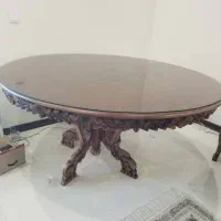 فروش مبل ۹ نفره چوب گردو منبت کاری ملایر