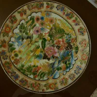 ظرف چینی آب طلا کاری قطر 35 سانت