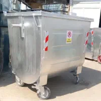 سطل زباله گالوانیزه / مخزن آشغال فلزی شهرداری