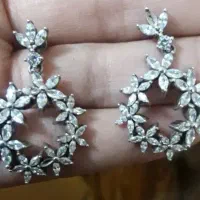 گوشواره نقره گندمی