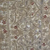 رومیزی سرمه دوزی برای میزگرد آنتیک قدیمی