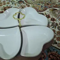 ظرف پذیرایی سرامیک و چوب