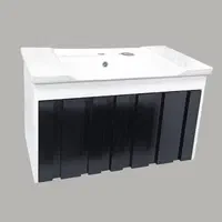 روشویی کابینتی آنجلا 80×46 سفید مشکی|لوازم سرویس بهداشتی|کرج, گلشهر|دیوار