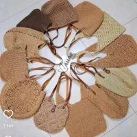 کیف و کلاه رافیا دیوار کوب ماندالا