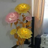 گل رز آباژور دار|گل مصنوعی|کرج, باغستان|دیوار