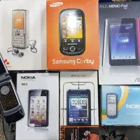 7 عدد گوشی کلکسیونی سالم به همراه کارتن و لوازم