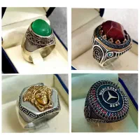 انگشتر  نیم ست و پلاک نقره