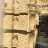 روشویی سنگی با جا آینه