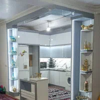 طراحی اجرا کمددیواری ویترین کابینت‌آشپزخانه اقساطی