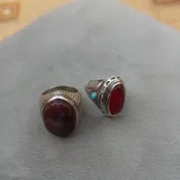 انگشتر شجر نقره ویاقوت سرخ