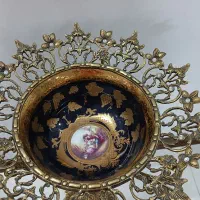 کنار سالنی برنز کاسه لمونژ سرمه ای|صنایع دستی و سایر لوازم تزئینی|قرچک, مهدیه|دیوار