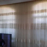 پرده شیری مایل به سفید|پرده، رانر، رومیزی|گلپایگان, |دیوار