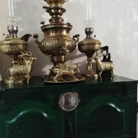 سماور قدیمی و برنج|ظروف سرو و پذیرایی|شاهین‌شهر, طالقانی|دیوار