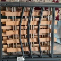 تخت خواب دوطبقه فلزی همراه ۲تشک رویال اصل|تخت و سرویس خواب|پاکدشت, پاکدشت (مامازند)|دیوار