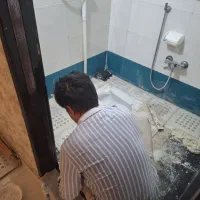 بنایی رفع نم حمام دستشوعی گچکاری