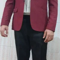 کت و شلوار زرشکی سایز ۵۲