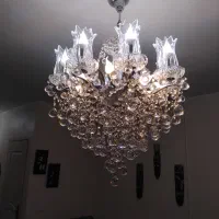 لوستر کاملا سالم هشت شاخه|لوستر و چراغ آویز|پردیس, فاز ۳|دیوار