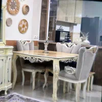 میز غذاخوری ۴ نفره چوب راش