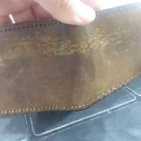 کیف پول دستدوز کامل چرم|کیف، کفش، کمربند|قزوین, |دیوار