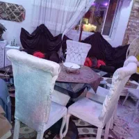 میزناهارخوری سفیدجنس  پارچه مخمل|میز و صندلی غذاخوری|آستارا, |دیوار