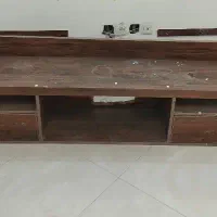 میز تلویزیون چوبی در حد نو ( تی وی وال )