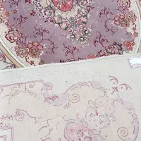 فرش کرم رنگ مخمل تمام نخ ۷۰۰ شانه|فرش|ری, حمزهآباد|دیوار