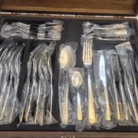 سرویس ۶ نفره قاشق و چنگال  ناب استیل