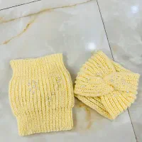 شال و کلاه دست باف کاملا نو