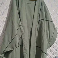 مانتو عبایی جلوباز کوتاه