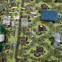 دو عدد لنسر با تجهیزات|ماهیگیری|باسمنج, |دیوار