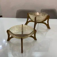 ظروف پذیرایی پایه چوبی