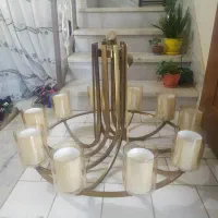 لوستر 10 شاخه نو|لوستر و چراغ آویز|شاهین‌شهر, شهرک گلدیس|دیوار