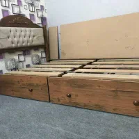 فروش تخت خواب نو عرض 120 کشو دار