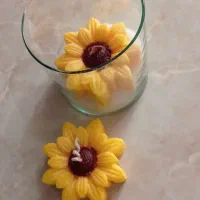 شمع آفتابگردان شیشه ای|صنایع دستی و سایر لوازم تزئینی|پاکدشت, پاکدشت (مامازند)|دیوار
