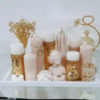 شمع سفیدباتزیینات زیبا