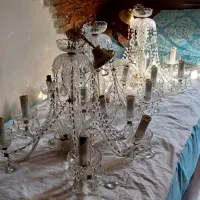 لوستر شش شاخه قدیمی،