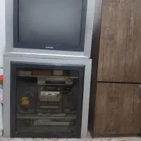 تلویزیون ساسونگ سایز ۲۹ با میز ست تلویزیون