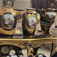 ظروف سرمه ای طلاکوب اصل|ظروف سرو و پذیرایی|تبریز, |دیوار