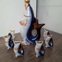 تنگ ماهی مجسمه چینی نعلبکی سالاد خوری زیر سیگاری