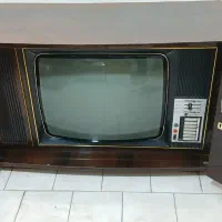 تلویزیون لامپی عتیقه کمدی مبله برند بلر صحیح وسالم