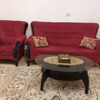 مبل راحتی کلاسیک ۷ نفره با میز عسلی شیک