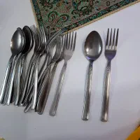 سرویس قاشق چنگال غذاخوری و کارد چنگال میوه خوری|ظروف سرو و پذیرایی|تبریز, |دیوار