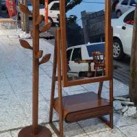 آینه قدی (آینه ایستاده) چوب لباسی