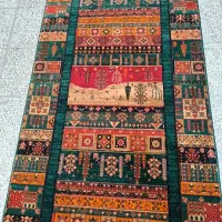 کناره بلوچ سبز موکت تندیس ۱۹۶۸|فرش|قم, شاه ابراهیم|دیوار