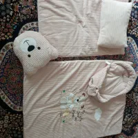 کریر و سرویس خواب مخمل کودک با آغوش و بالشت شیردهی|اسباب و اثاث بچه|گرگان, |دیوار