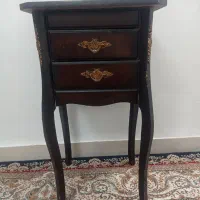 میز تلفن چوبی