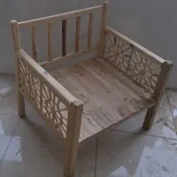 مبل چوبی سنتی یک نفره