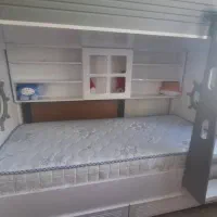 تخت دوطبقه نوجوان نو بدون تشک|تخت و سرویس خواب|پردیس, فاز ۱|دیوار